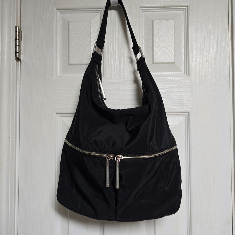 HOBO Black Hobo Bag‎ with Silver Accents